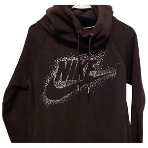 Nike Mock Neck Sweatshirt‎ Purple Long Sleeve Active Street Wear Hoodie Womens S